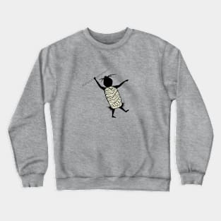 Javelin Throwing Cute Cave Person Crewneck Sweatshirt